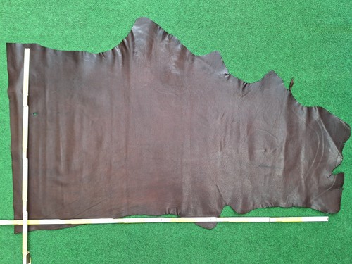 Fettleder Kalbnappa dunkelbraun gefettet ca.2mm dick Lederhaut zur Auswahl - Bild 18 von 51