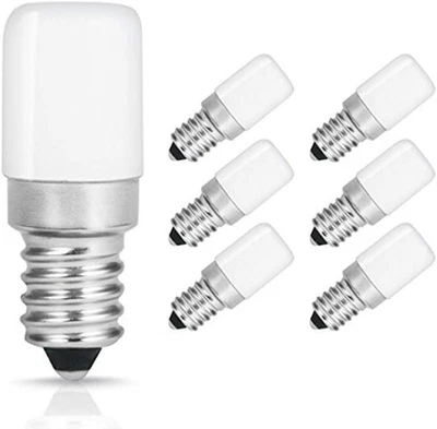 BLUEX BULBS 6 Pack BlueX LED c7 s6 1.5w Night Light Bulbs, Day White 5000K 15 Watt Equivalen