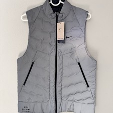 Nike Therma-Fit ADV Reflective Silver Running Vest FZ1131-035 Men’s Size S