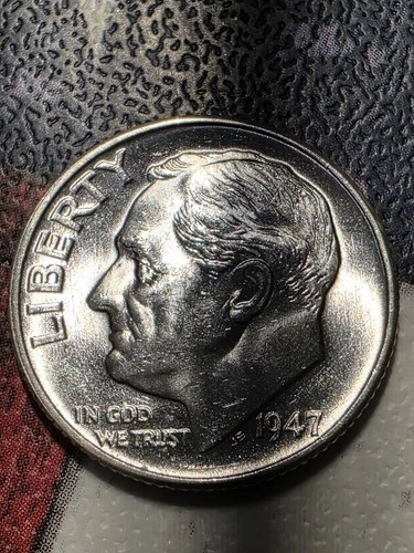 1947 (P) Roosevelt Dime 10¢ - BU - Choice to Gem Uncirculated  "FREE SHIPPING"