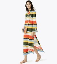 Tory Burch Stephanie Beach Caftan Dress In Tie Dye Balloon Size XS