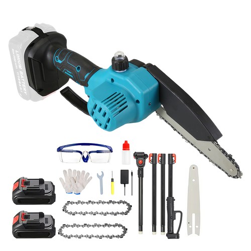 Cordless Pole Saw Pruner 2-IN-1 6" Electric Handheld Chainsaw & 2x6.0 Ah Charger - Bild 4 von 18