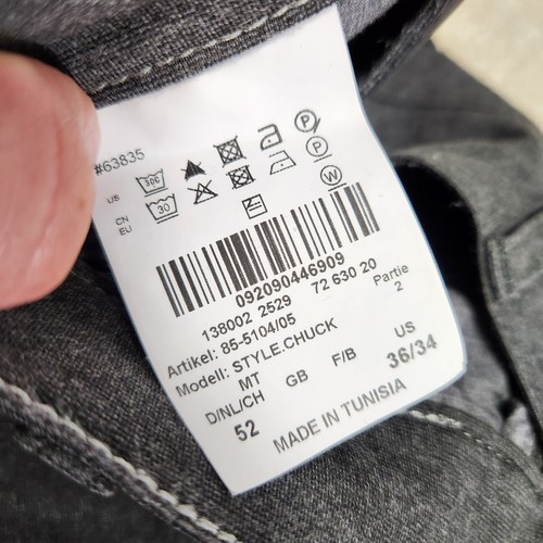 Brax Pants Men 34x30 *READ Feel Good Chinos Chuck Modern Fit Hi Flex Performance - Picture 8 of 9