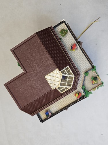 VOLLMER 26371 H0 CITYECKHAUS con CIRCUITO DE LUZ DE FUNCIONAMIENTO terminado de construir COLECCIONISTA VINTAGE  - Imagen 12 de 12