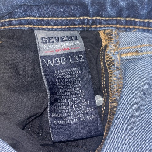 Seven7 Jeans Mens 30x32 Slim Straight Distressed Denim - Picture 2 of 16