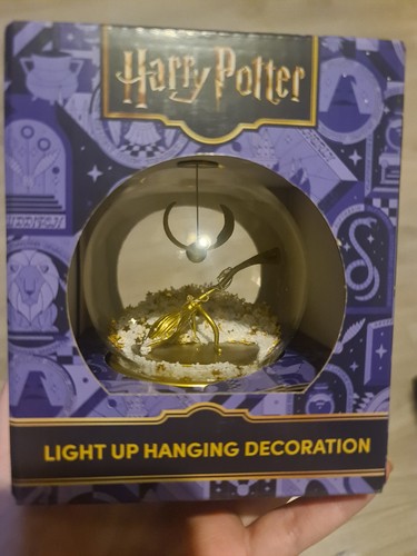 Harry Potter Snitch Nimbus 2000 Cloche Hanging Christmas Tree Decoration Cloche - Picture 1 of 7