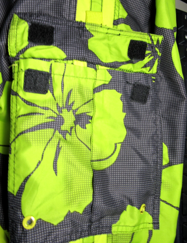 Herren Burnside 4XL Badehose Hawaii Print gefüttert Shorts Gummibund Taschen - Bild 9 von 12