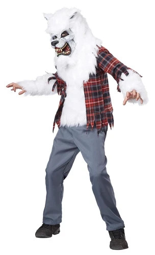 White Werewolf Costume Boys L 10-12yrs - Picture 1 of 1