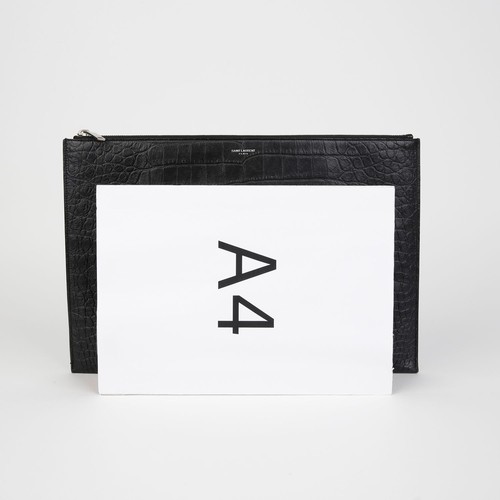 Saint Laurent Logo Large Clutch 378261 145489367 - Picture 9 of 11