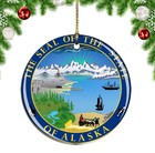 United States Alaska State Flag Christmas ornament city travel souvenir