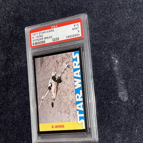 1977 Star Wars Wonder Bread #15 Card "X-Wing" PSA 9 Mint Luke Skywalker Mint - Bild 2 von 3