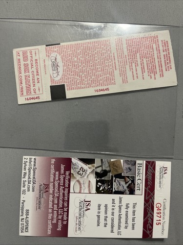 Curt Schilling Signed Boston Red Sox Vs Baltimore Orioles Auto JSA#G49715 - Picture 5 of 5