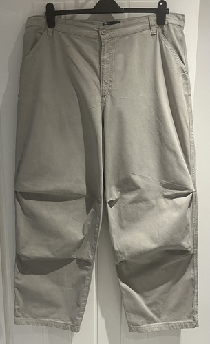 Cotton Chino Trousers - Asos Design - Stone - Size 20 - Picture 4 of 6