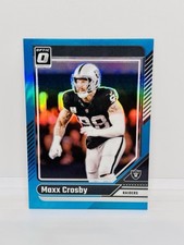 2024 Panini Donruss Optic MAXX CROSBY Aqua Prizm /299 Raiders #105