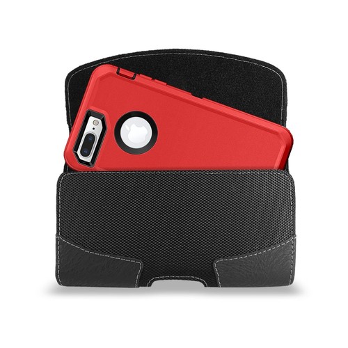 XL Leather Sideways Holster Belt Clip Case Pouch Cover For Apple iPhone 16 15 14 - Picture 3 of 12