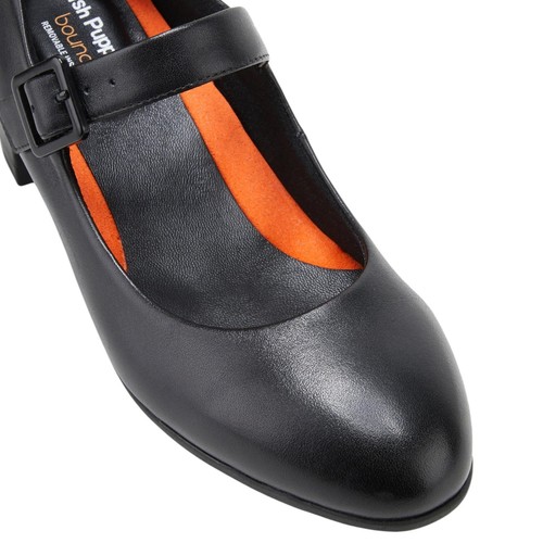 Womens Hush Puppies The Mary Jane Black Work Heel Shoes - Picture 4 of 6