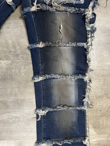 Valabasas Herren Stacked Button Fly Distressed Jeans Größe 34 Neu mit Etikett - Bild 19 von 21