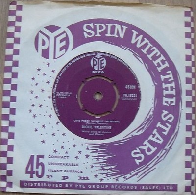 Dickie Valentine - One More Sunrise (Morgen) (7'')