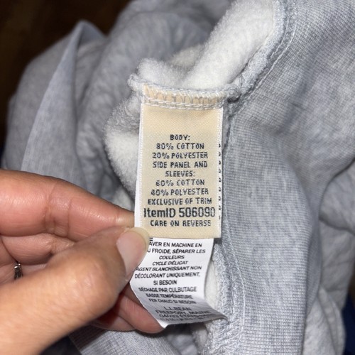 LL Bean Damen Stepp Strick Quarter Zip Pullover XL Petite Sweatshirt Hellgrau - Bild 18 von 19