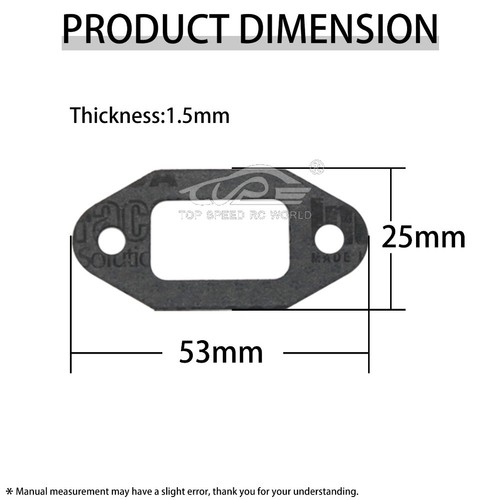 TSRC 45CC Schalldämpferdichtung Für 1/5 HPI Baja RV KM 5B Rc Autoteile - Bild 8 von 8