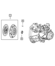 Genuine Mopar Pressure Plate And Disc Clutch Kit 4892691AC