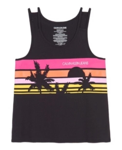 Calvin Klein Girl's Tank Top Black Size Small - Picture 4 of 5
