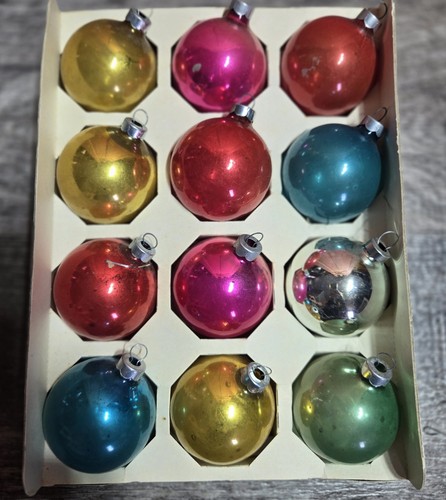 Ornamenti albero in vetro vintage COBY made in American in scatola originale - Foto 6 di 10