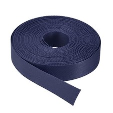 Flat Nylon Webbing Strap 1 Inch 15 Yards Dark Blue for Backpack, Luggage-rack