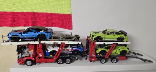 Lego Technic Transporter model Nr 42098 + 4 Autos