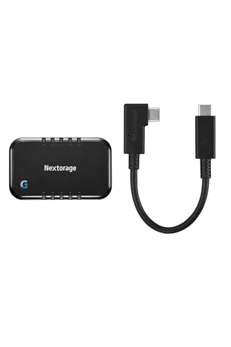 Nextorage Japanese manufacturer, L-shaped cable included, external SSD, 2TB, USB - Picture 1 of 8
