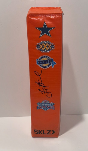 TROY AIKMAN SIGNED SUPER BOWL TOUCHDOWN PYLON DALLAS COWBOYS JSA COA - Picture 1 of 2