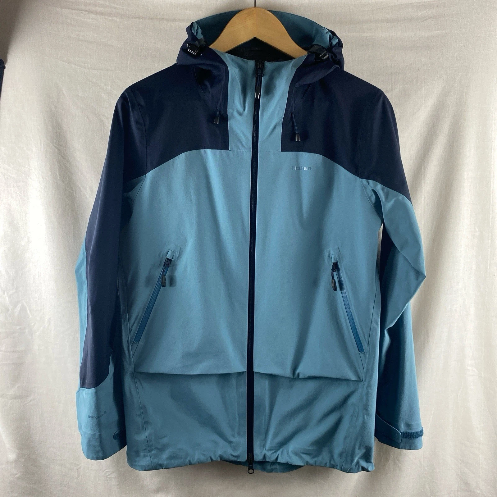 Rohan Vertex Jacket S Small Blue Zip Through Hiking Barricade 3 Layer 20 20