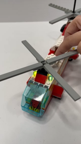 Lego Town Rettungshubschrauber 6482 Sounds und Sirene Vintage 1989 fast vollständig - Video 1 von 1