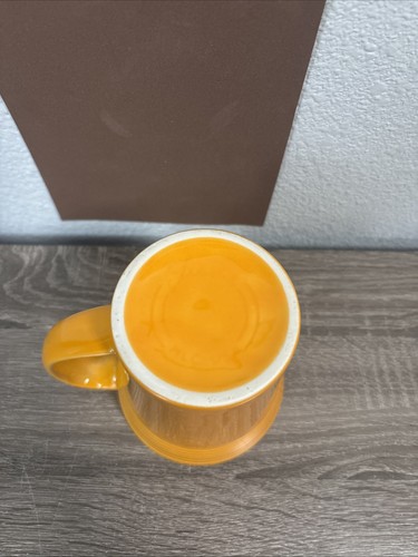 Fiestware Butterscotch Orange 18 Unzen Bistro Latte Becher 5,25 Zoll - Bild 4 von 5