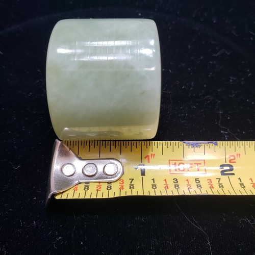 Antique Chinese Untreated Jade Archers Thumb Ring - Picture 9 of 11