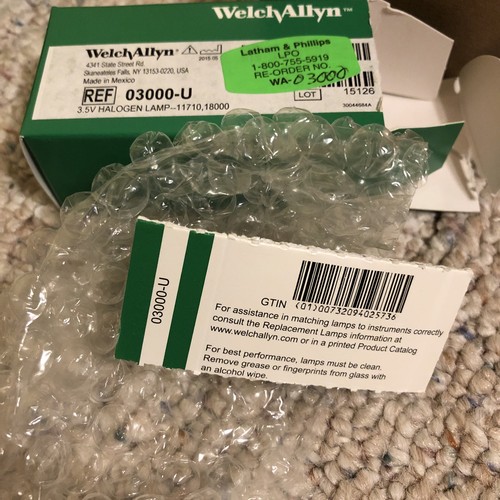 Welch Allyn Genuino 03000-U Bombilla de Repuesto Lámpara para Oftalmoscopio 11710 - Imagen 2 de 2