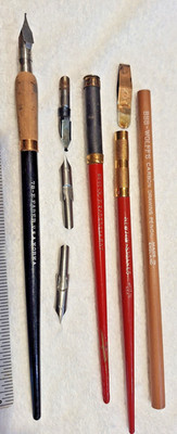 dip pen pencil by E. Faber, Newton Stoakes  ++  Wolff's   pencil