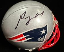 Sony Michel Autographed New England Patriots Mini Helmet PSA