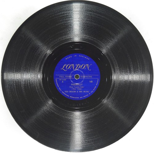 TED HEATH Piccadilly / White Chapel LONDON 149 VG 78 RPM 1954 Big Band 10" Jazz - Picture 2 of 4