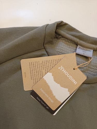 * HOUDINI cooler Thermo Pullover L NEU Khaki sehr leicht - Picture 3 of 5