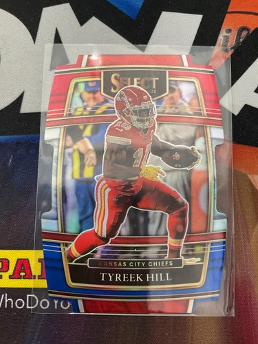 TYREEK HILL 2023 PANINI SELECT FOOTBALL RED WHITE BLUE DIECUT CHIEFS