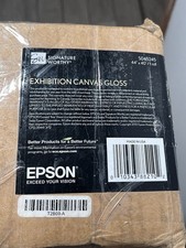 Epson 44" x 40' 22 mil Exhibition Canvas - Glossy White (1-Rl) S045245