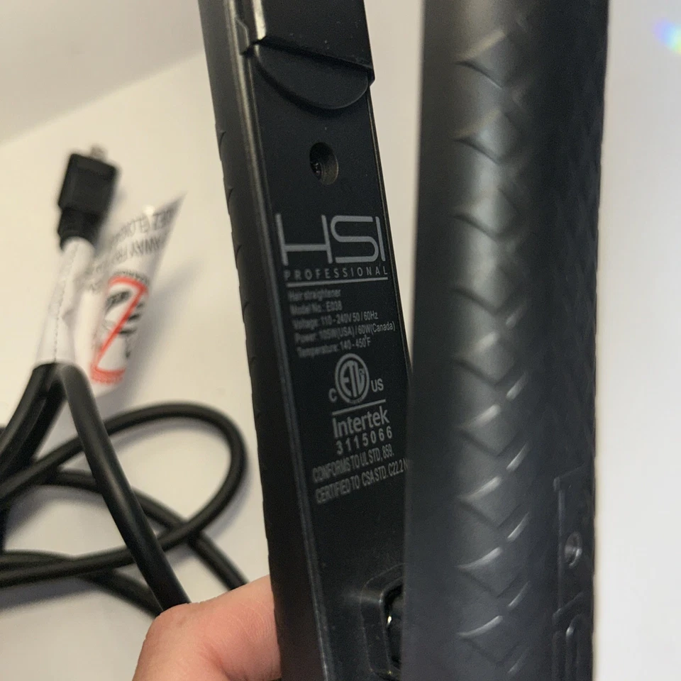 Plancha de pelo profesional HSI de cerámica modelo E038 de 1 pulgada probada Foto 4 de 4