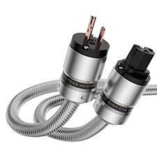 HiFi Audiophile AC Power Cable Highend Audio Power Cable 3-Prong 14AWG Audiop...