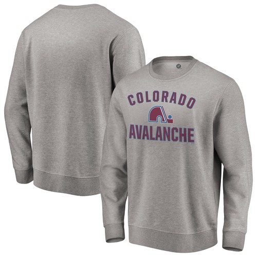 Men's Heather Gray Colorado Avalanche Special Edition Victory Arch Pullover