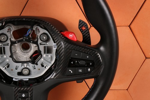 BMW M2 G87 M3 G80 G81 M4 G82 G83 VOLANTE M-POWER RISCALDATO PADDLE ASSISTANT - Foto 6 di 16