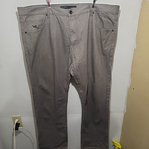 Mens ROCAWEAR 48 X 34 Denim Jeans Classic Fit Grey
