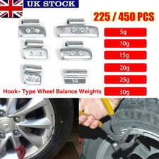225PCS Alloy & Steel Knock On Wheel Balance Weights 5g-30g Fit For Wheel Rims UK