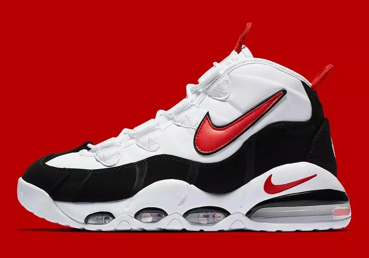 Nike Air Max Uptempo '95 Shoes 'White Red Black' CK0892-101 Men's