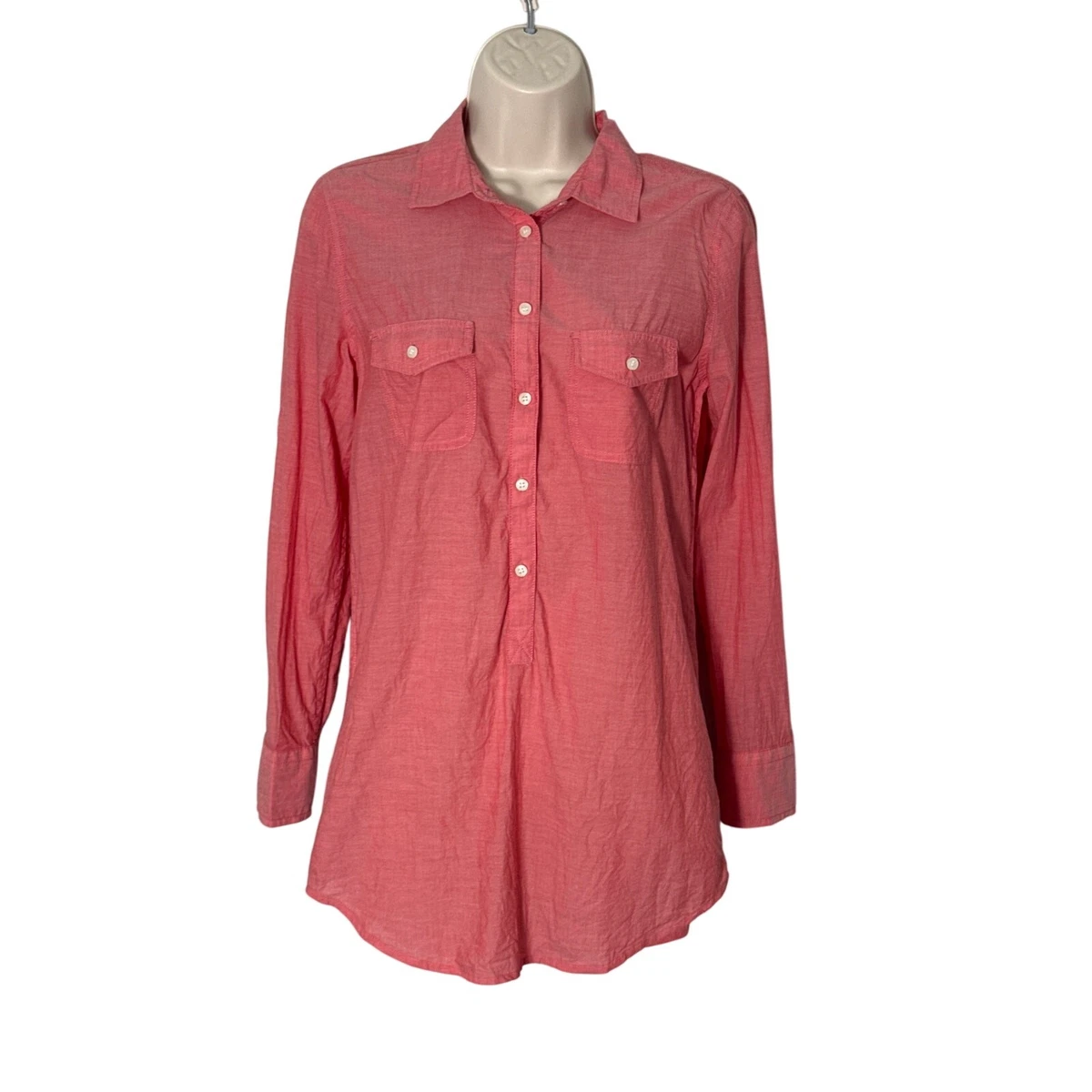 Robe Chemise J.Crew Tartan Rouge – Taille 2 – Popover XS – Occasion Très Bon état